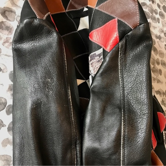 Coach 1941 shearling leather patchwork bomber jacket - Picture 10 of 10